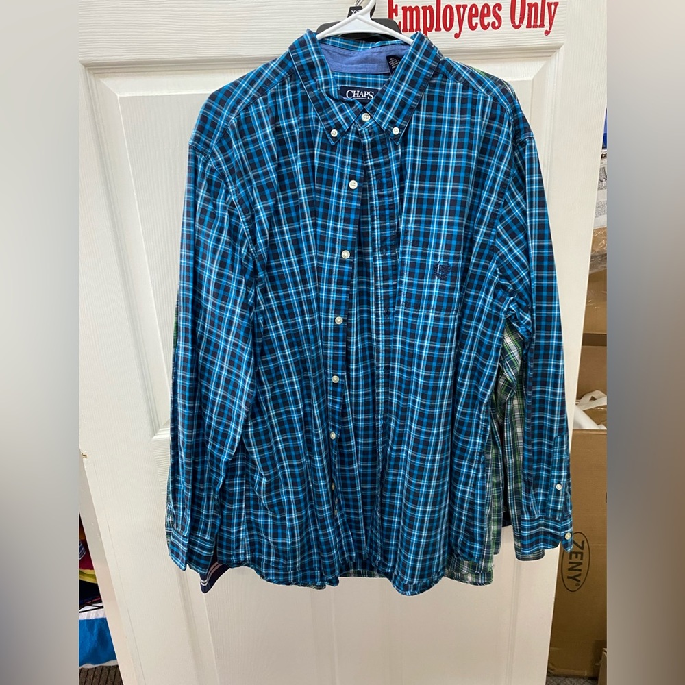 Chaps easy care button up